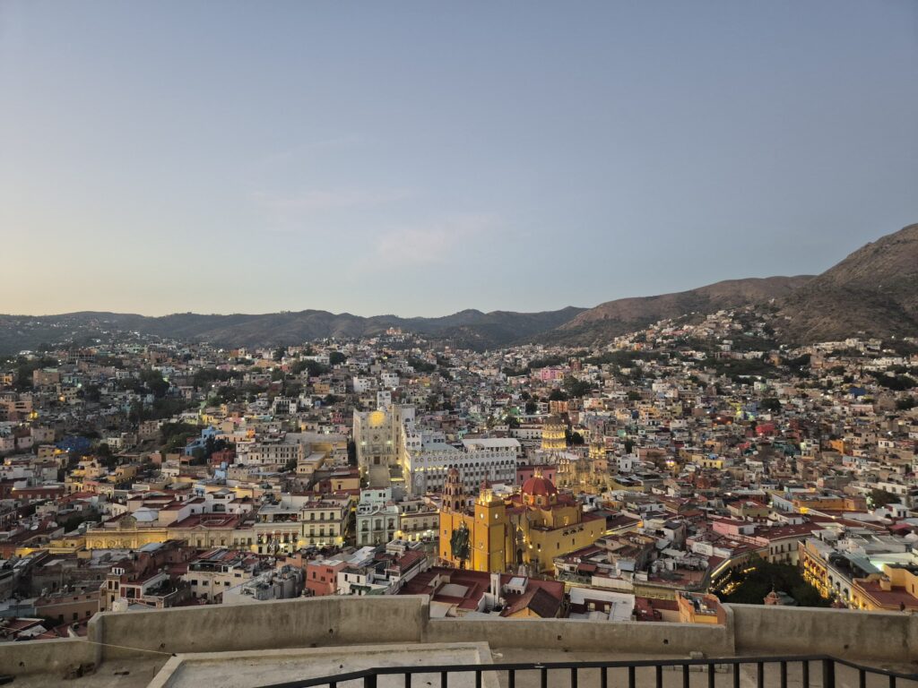 Vista panorámica de la ciudad de Guanajuato durante el evento internacional